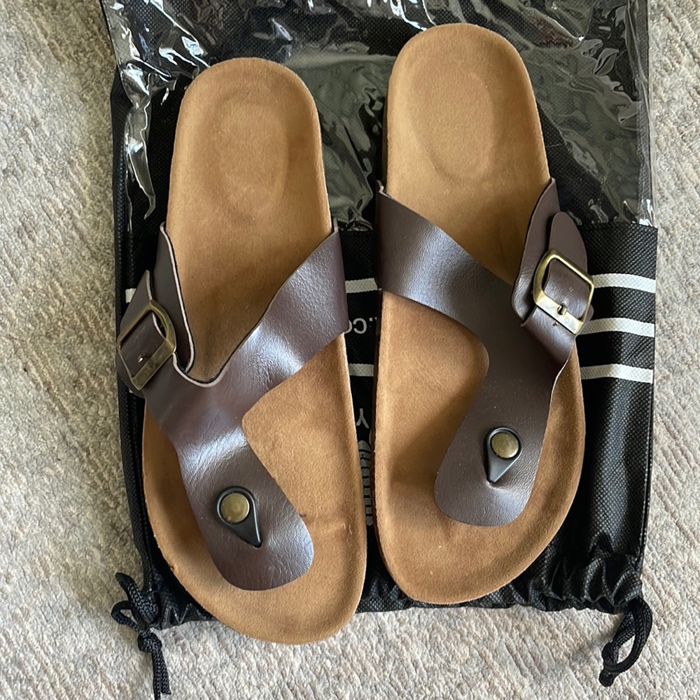 Brand New AKK Brown Sandal Size 9